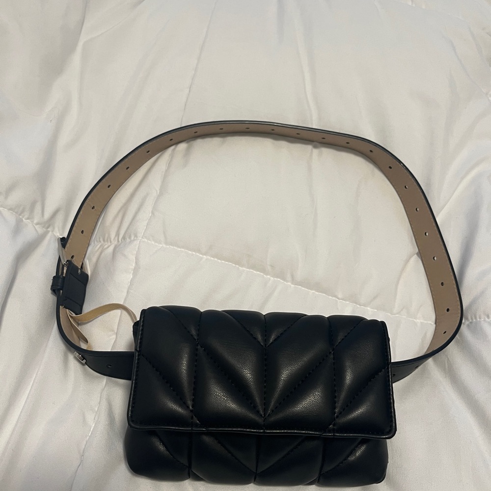Steve Madden crossbody/belt chevron leather bag